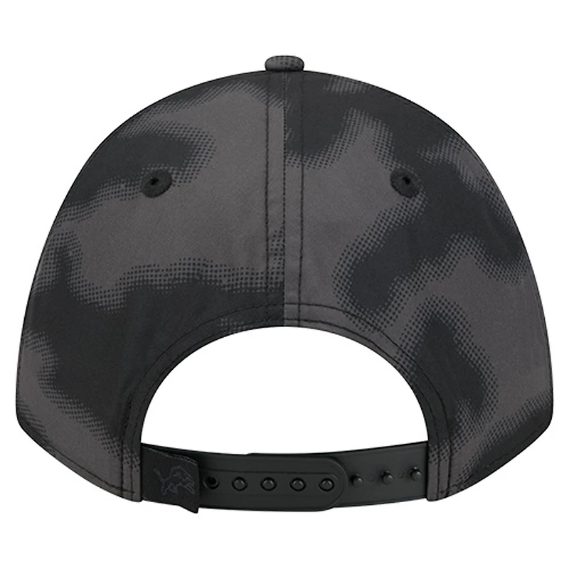 Men's New Era Gray Detroit Lions Halftone Camo 9FORTY Hat