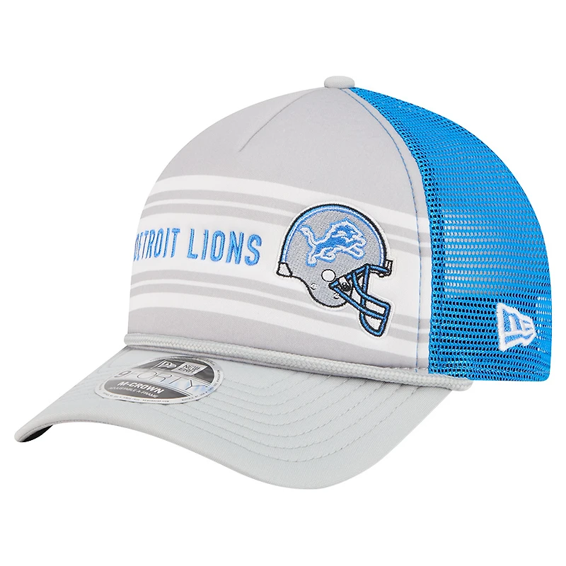 Casquette ajustable A-Frame 9FORTY grise pour homme des Lions de Detroit de New Era