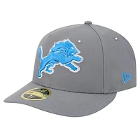 Casquette ajustée à profil bas 59FIFTY Detroit Lions Omaha pour homme New Era grise