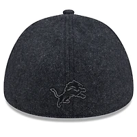 Men's New Era Gray Detroit Lions Peaky Duckbill Fitted Hat