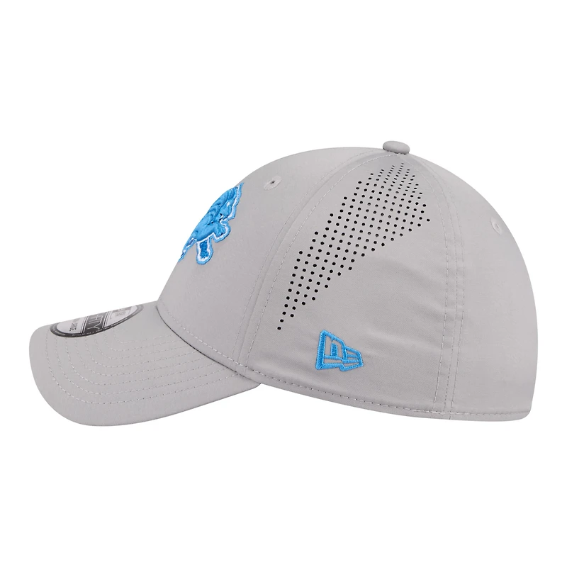 Casquette New Era Flex grise Detroit Lions perforée 39THIRTY pour homme