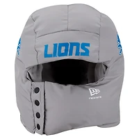 Men's New Era  Gray Detroit Lions Puffer Balaclava