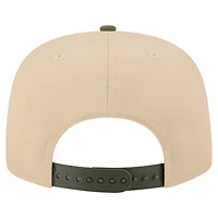 Men's New Era Light Beige/Olive Detroit Lions Color Pack A-Frame 9FIFTY Snapback Hat