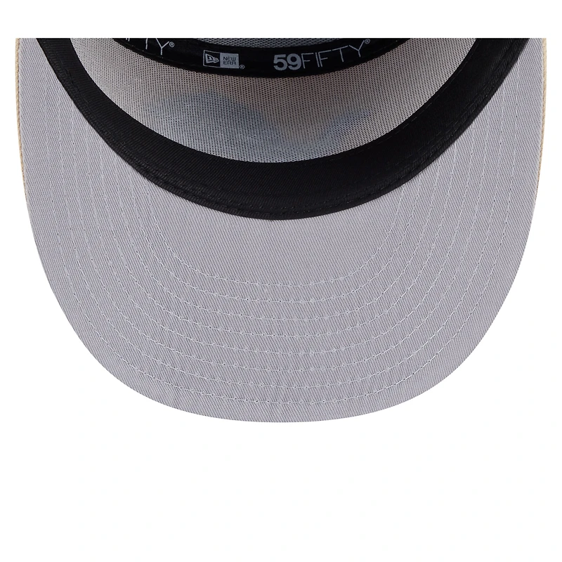 Men's New Era Light Beige/Olive Detroit Lions Two-Tone Color Pack Split Panel 59FIFTY Fitted Hat