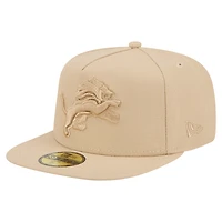 Casquette ajustée A-Frame 59FIFTY pour homme, coloris beige clair, des Lions de Detroit