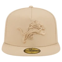 Men's New Era  Light Beige Detroit Lions Color Pack A-Frame 59FIFTY Fitted Hat