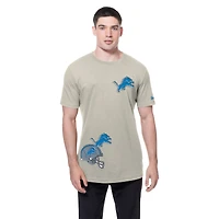 Men's New Era Light Beige Detroit Lions Multi Patch T-Shirt