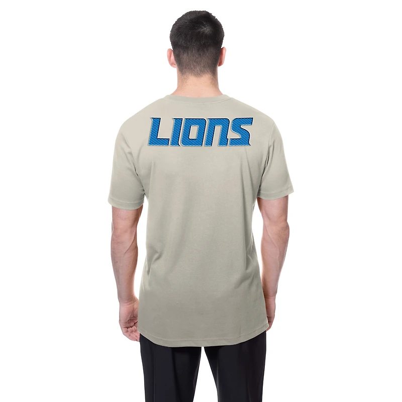 Men's New Era Light Beige Detroit Lions Multi Patch T-Shirt