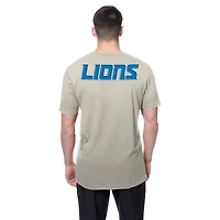 Men's New Era Light Beige Detroit Lions Multi Patch T-Shirt