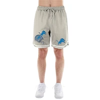 Men's New Era Light Beige Detroit Lions Stone Multi Patch Shorts