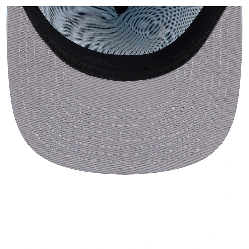 Casquette snapback A-Frame 9FIFTY bleu clair pour homme, motif Detroit Lions, New Era