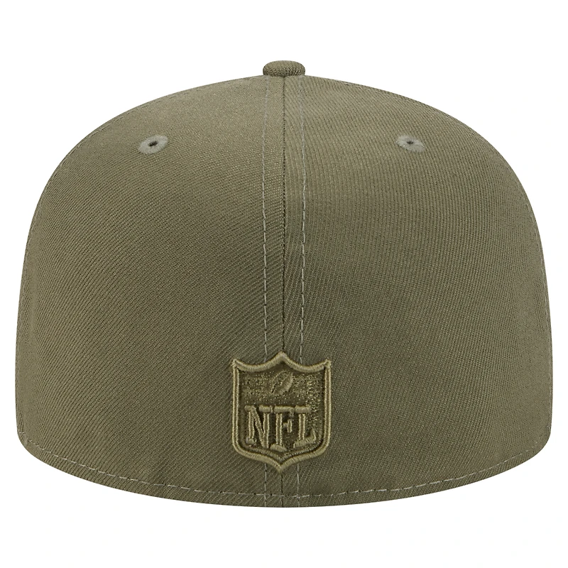 Casquette ajustée A-Frame 59FIFTY pour homme, coloris olive, Detroit Lions, New Era