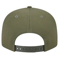 Casquette à visière snapback Main 9FIFTY Detroit Lions de New Era pour homme, olive