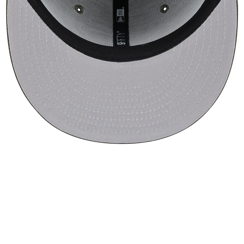 Men's New Era  Olive Detroit Lions Main 9FIFTY Snapback Hat