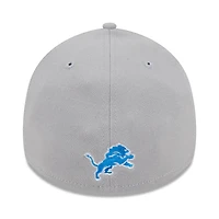 Men's New Era Silver Detroit Lions City Originals 39THIRTY Flex Hat