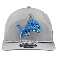 Men's New Era Silver Detroit Lions Rope 19TWENTY Hat
