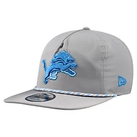 Men's New Era Silver Detroit Lions Rope 19TWENTY Hat