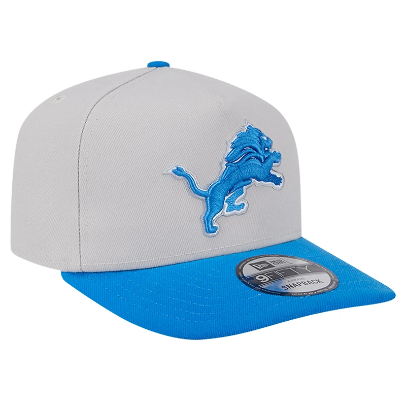 Casquette snapback New Era Stone Detroit Lions Decent 9FIFTY pour homme