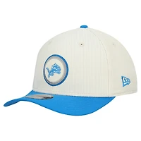 Men's New Era  Stone Detroit Lions  Loyal Corduroy 9SEVENTY Adjustable Hat
