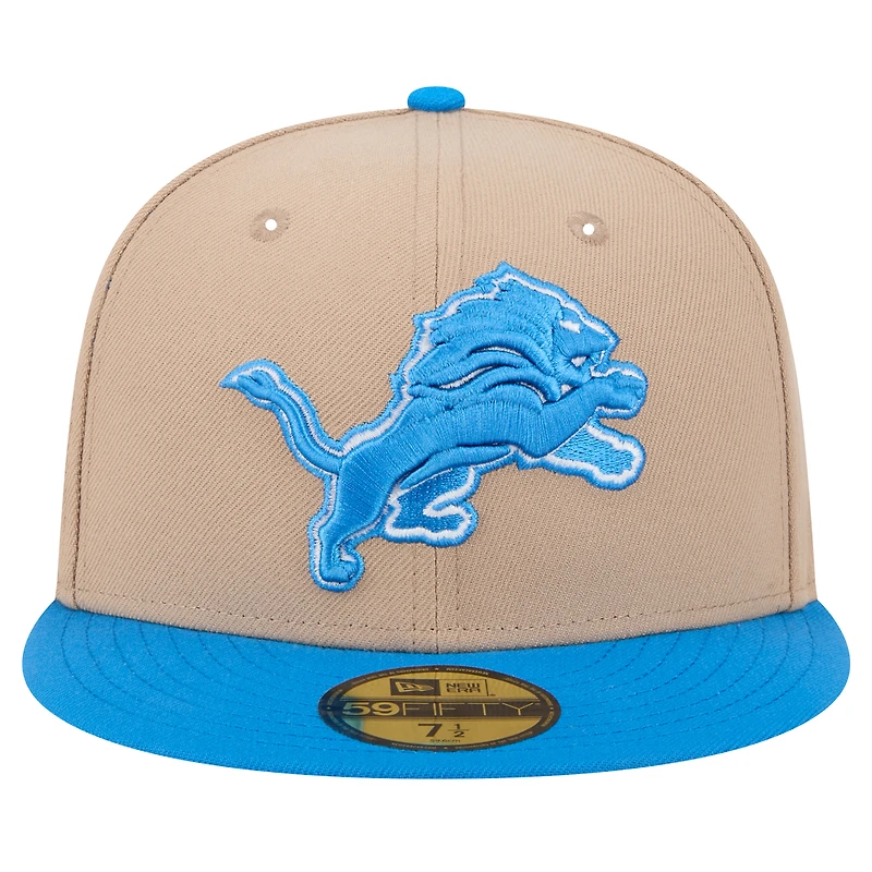 Casquette ajustée 59FIFTY pour homme avec logo principal des Lions de Detroit New Era