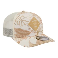 Men's New Era  Tan Detroit Lions Tonal Palm COOLERA 9SEVENTY Adjustable Trucker Hat