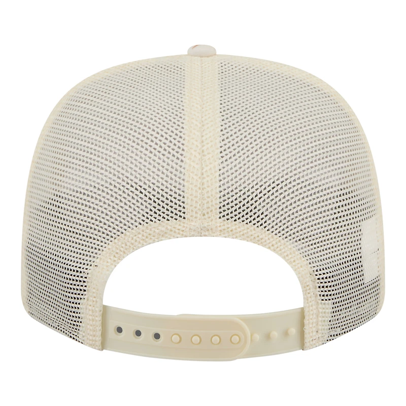 Casquette trucker ajustable New Era Detroit Lions Tonal Palm COOLERA 9SEVENTY pour homme, couleur beige.