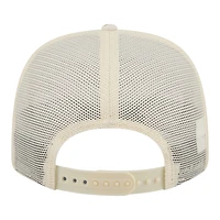 Casquette trucker ajustable New Era Detroit Lions Tonal Palm COOLERA 9SEVENTY pour homme, couleur beige.