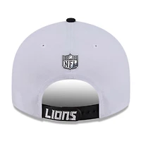 Men's New Era  White/Black Detroit Lions 2026 NFL Draft Pre-Curved 9FIFTY Snapback Hat