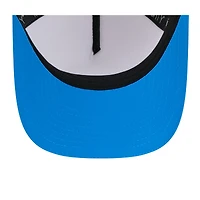 Casquette ajustable New Era 9FORTY pour homme, blanche/bleue, du camp d'entraînement NFL 2025 des Lions de Détroit