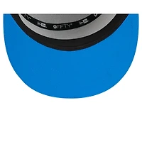 Casquette snapback 9FIFTY à panneau fendu New Era pour homme, blanche/bleue, Detroit Lions, camp d'entraînement NFL 2025