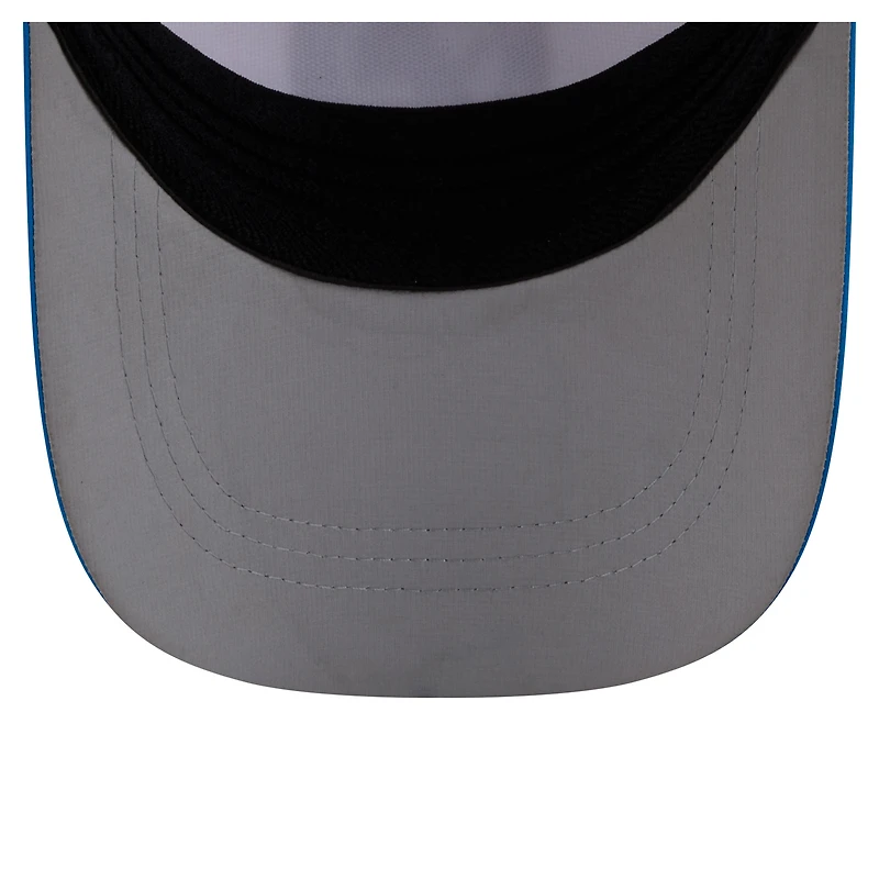 Men's New Era White/Blue Detroit Lions Patch 39THIRTY A-Frame M-Crown Perforated Flex Hat