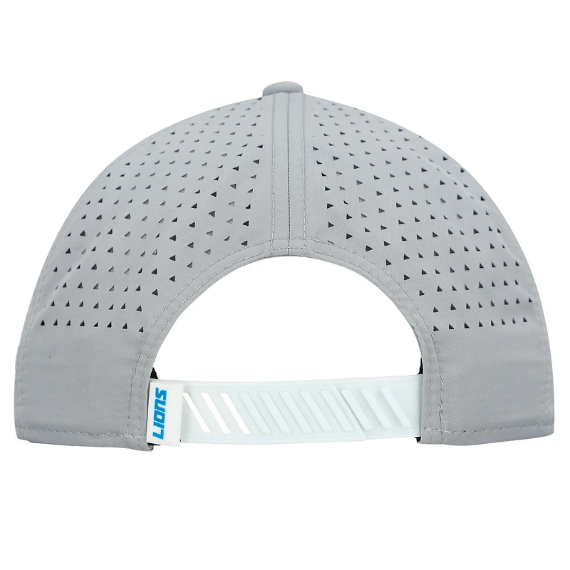 Casquette ajustable 9SEVENTY Detroit Lions Established Patch New Era blanche/argentée pour homme