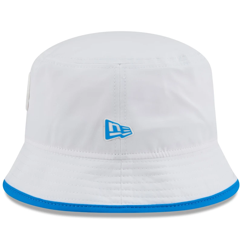 Men's New Era  White Detroit Lions 2025 NFL Training Camp Stretch Bucket Hat