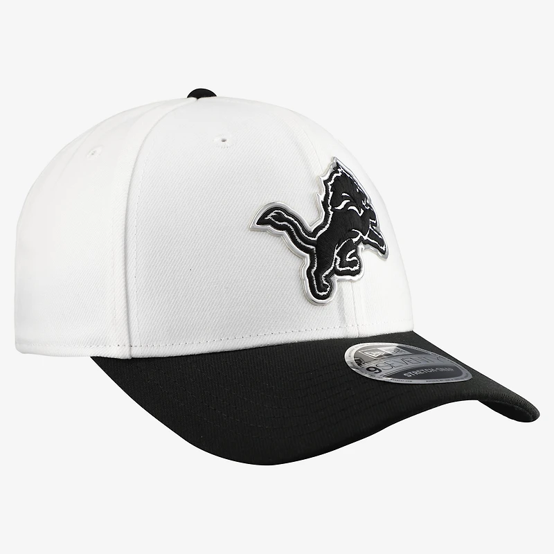 Casquette ajustable New Era blanche Detroit Lions 2026 NFL Draft 9SEVENTY COOLERA pour homme