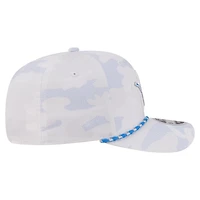 Casquette ajustable New Era Detroit Lions Camo Rope 9SEVENTY blanche pour homme