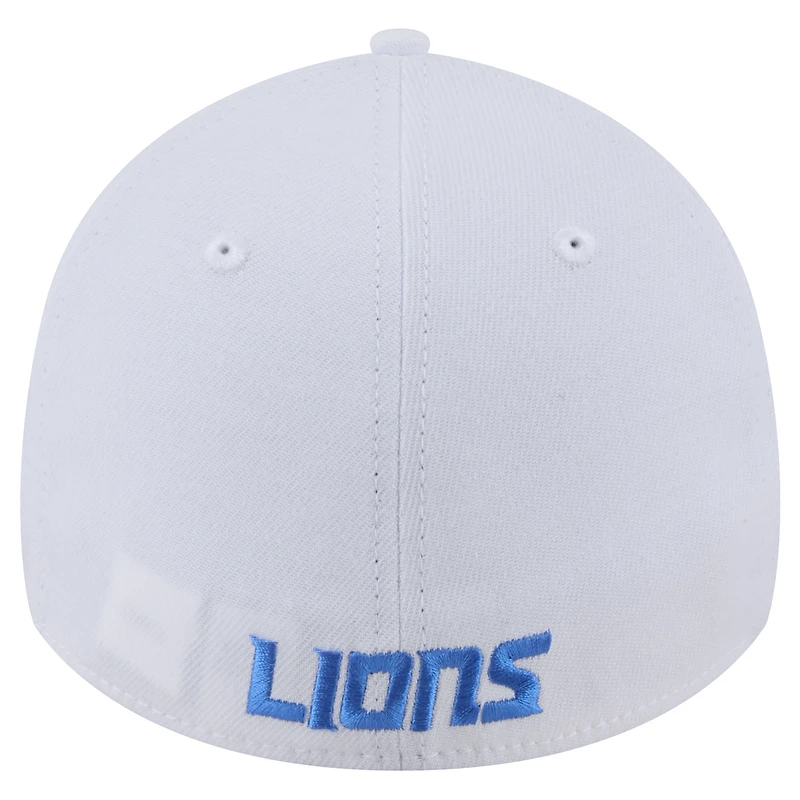 Men's New Era White Detroit Lions Main 39THIRTY Flex Hat