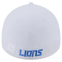 Men's New Era White Detroit Lions Main 39THIRTY Flex Hat