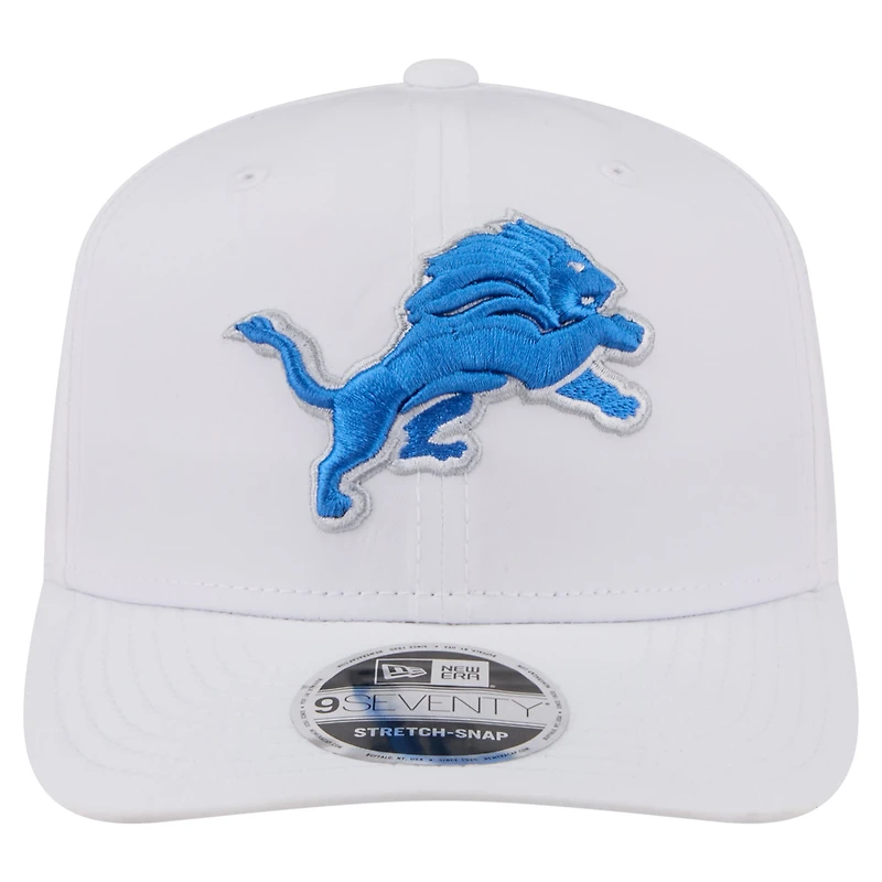 Men's New Era White Detroit Lions Name Plate 9SEVENTY Adjustable Hat