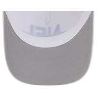 Men's New Era White Detroit Lions NFL 9FORTY A-Frame M-Crown Adjustable Trucker Hat