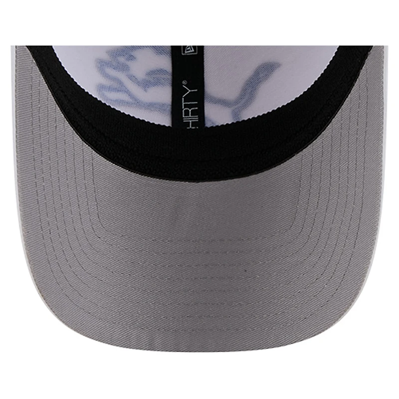 Casquette 39THIRTY Flex blanche des Detroit Lions pour homme de New Era