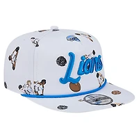 Casquette snapback New Era blanche Detroit Lions Team Cheer 19TWENTY pour homme