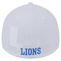 Casquette 39THIRTY Flex blanche Detroit Lions de New Era pour homme