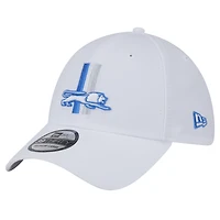 Men's New Era White Detroit Lions Throwback 39THIRTY Flex Hat