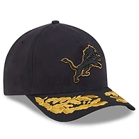 Men's New Era x Alpha Industries  Black Detroit Lions A-Frame 9FORTY Adjustable Hat