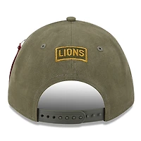 Men's New Era x Alpha Industries  Olive Detroit Lions A-Frame 9FORTY Adjustable Hat