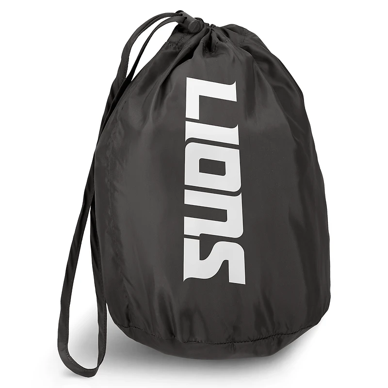Men's NFL x Darius Rucker Collection by Fanatics Charcoal Detroit Lions Packable Full-Zip Vest with Travel Bag