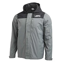Veste coupe-vent entièrement zippée pour homme de la collection NFL x Darius Rucker Fanatics, gris, Detroit Lions