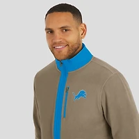Men's NFL x Darius Rucker Collection by Fanatics  Tan Detroit Lions Heavyweight Polar Fleece Full-Zip Jacket
