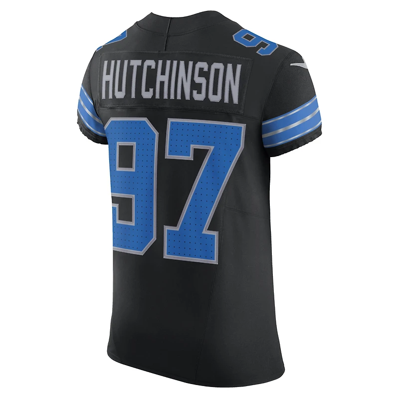 Men's Nike Aidan Hutchinson Black Detroit Lions Alternate Vapor F.U.S.E. Elite Jersey