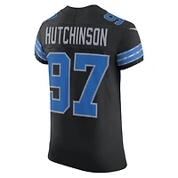 Men's Nike Aidan Hutchinson Black Detroit Lions Alternate Vapor F.U.S.E. Elite Jersey